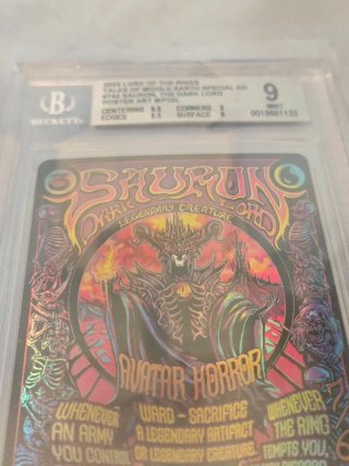 Sauron El Señor Oscuro BGS 9 Foil