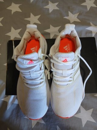 Zapatillas Adidas Blancas y Naranja
