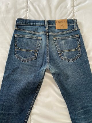 Vaqueros Hollister Azules Desgastados