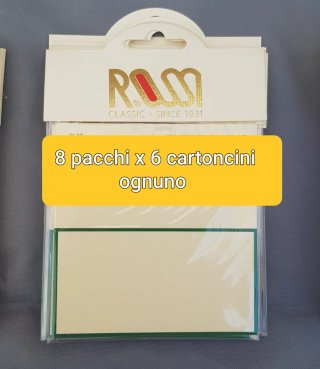 Cartoncini segnaposto bianchi