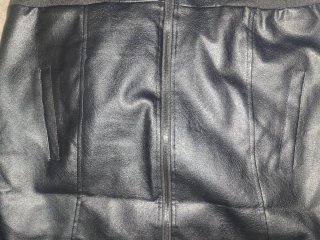 Giubbino in pelle nero