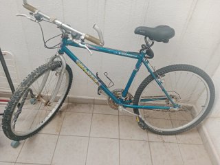 Bicicleta de montaña azul