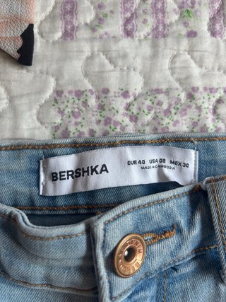 Pantalón vaquero mujer azul claro