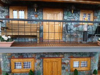 Fachada Casa Rústica Miniatura