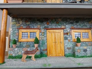 Fachada Casa Rústica Miniatura