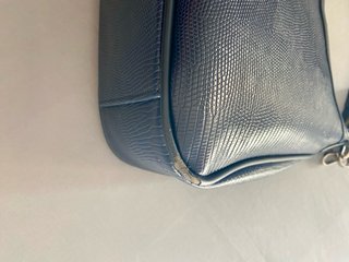 Bolso Valentino Azul Marino Piel Serpiente