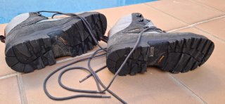 Botas Trekking Aigle Line 7 Gore-Tex Gris/Rojo