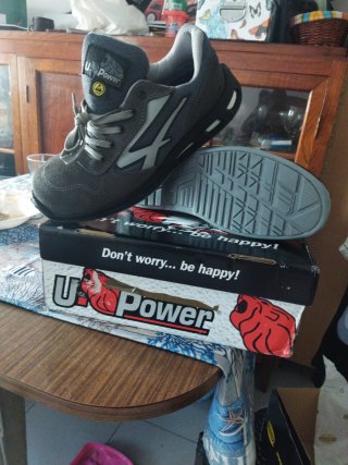 Zapatos U-Power Talla 44 Gris/Blanco
