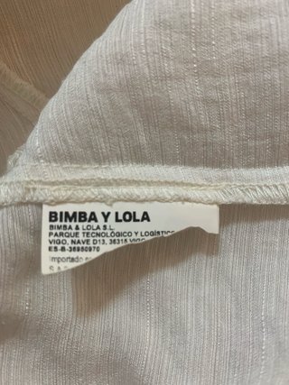 Blusa Bimba y Lola color marfil