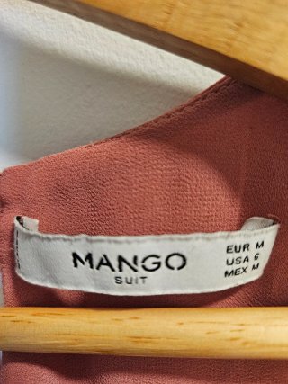 Vestido Mango Talla M Rosa Viejo