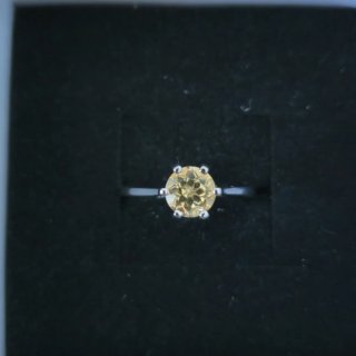 Anillo Plata 925 con Circonita Amarilla