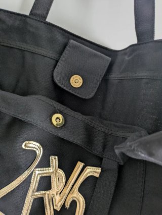 Bolsa Tote Roberto Verino Negra y Dorada