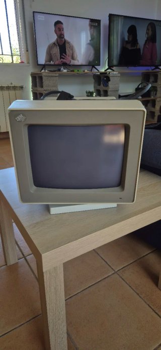IBM 8503 Vintage Monocromo con teclado de 1987