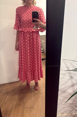 Vestido de lunares rosa