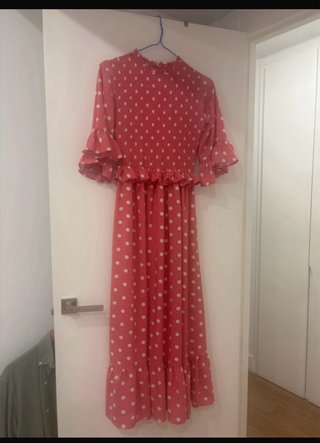Vestido de lunares rosa