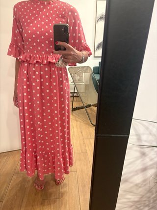 Vestido de lunares rosa