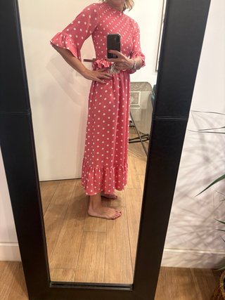 Vestido de lunares rosa