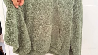 Sudadera borreguito verde kaki