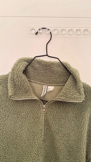 Sudadera borreguito verde kaki