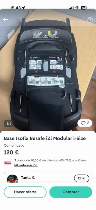 Base silla coche Besafe