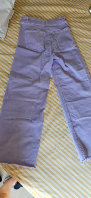 Pantalón vaquero lila Mango Teen