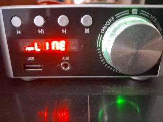 Mini Amplificador Bluetooth Clase D Plata