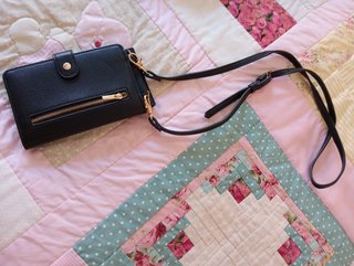 Cartera, billetero y porta móvil negro nuevo