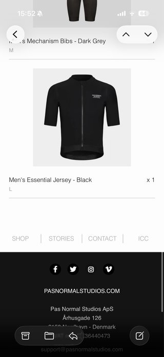 Maillot PAS NORMAL Studios Negro Talla L