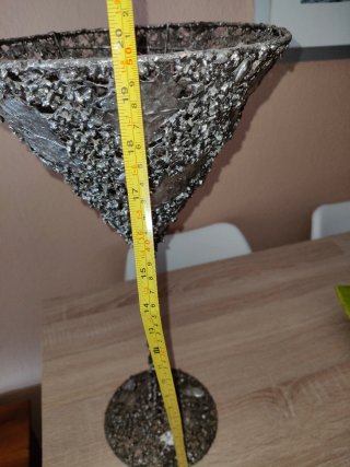 Escultura Copa Metal y Piedra