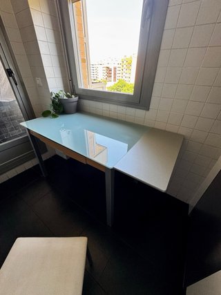 Mesa Cristal Templado Extensible