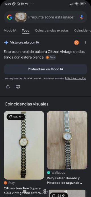 Reloj de pulsera sin pila