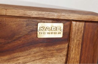 Mesa comedor madera maciza con banco. KARE Design