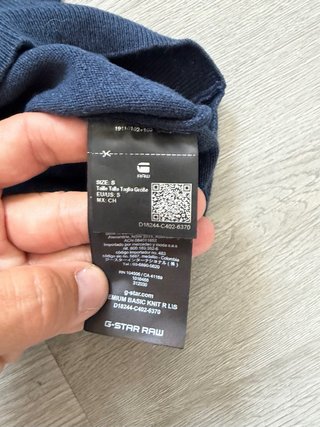 Jersey G-Star RAW azul talla S