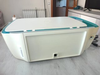 Impresora HP Blanca y Azul