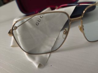 Gafas de sol Gucci GG0394S Oro/Plata