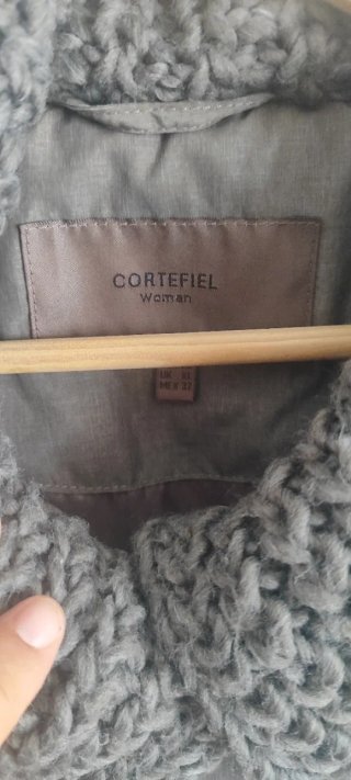 Chaqueta acolchada gris mujer