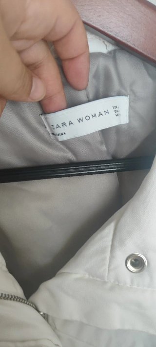 Chaqueta acolchada gris mujer