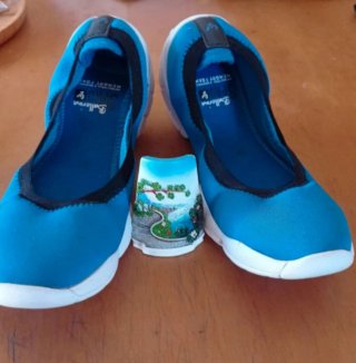 Scarpe Ballerine Spring Blu in Memory Foam