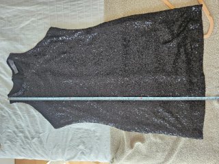 Vestido negro lentejuelas fiesta/noche