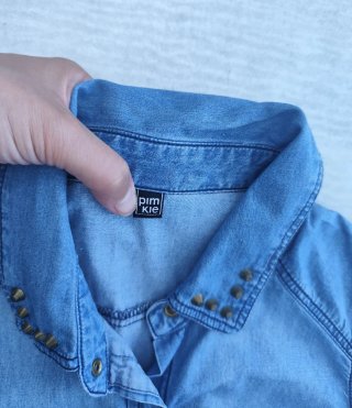 Camisa vaquera sin mangas