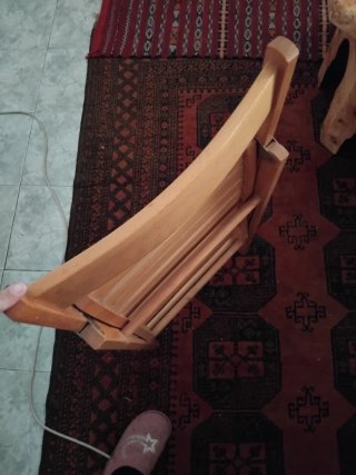 Silla plegable de madera