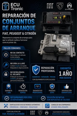 Reparación arranque Citroen/Peugeot/Fiat