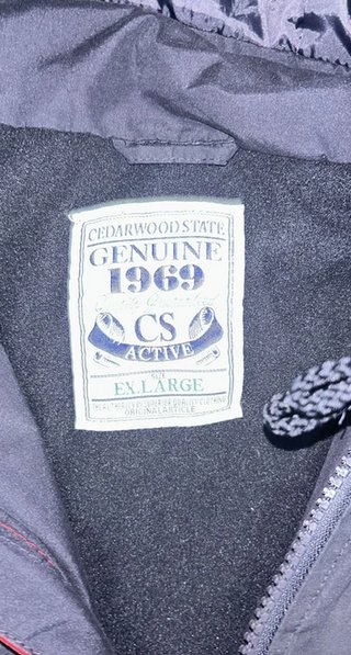 Chaqueta Bomber Cedar Wood State NegraY2K Talla XL