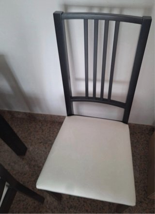 4 Sillas Comedor Madera Tapizadas