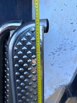 Estriberas 4x4 acero inoxidable.