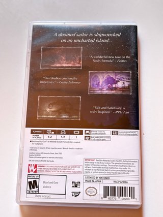 Salt and Sanctuary Nintendo Switch RPG