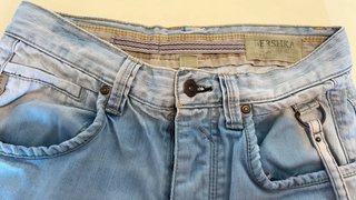 Bershka Shorts Uomo Denim Grigio Chiaro