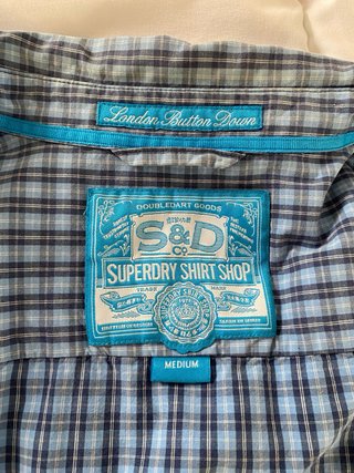 Camisa Superdry cuadros azul