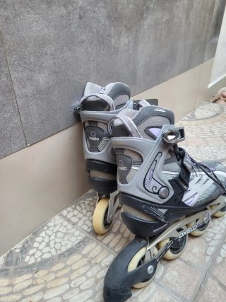 Patines en línea Oxelo grises y morados