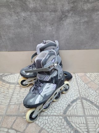Patines en línea Oxelo grises y morados